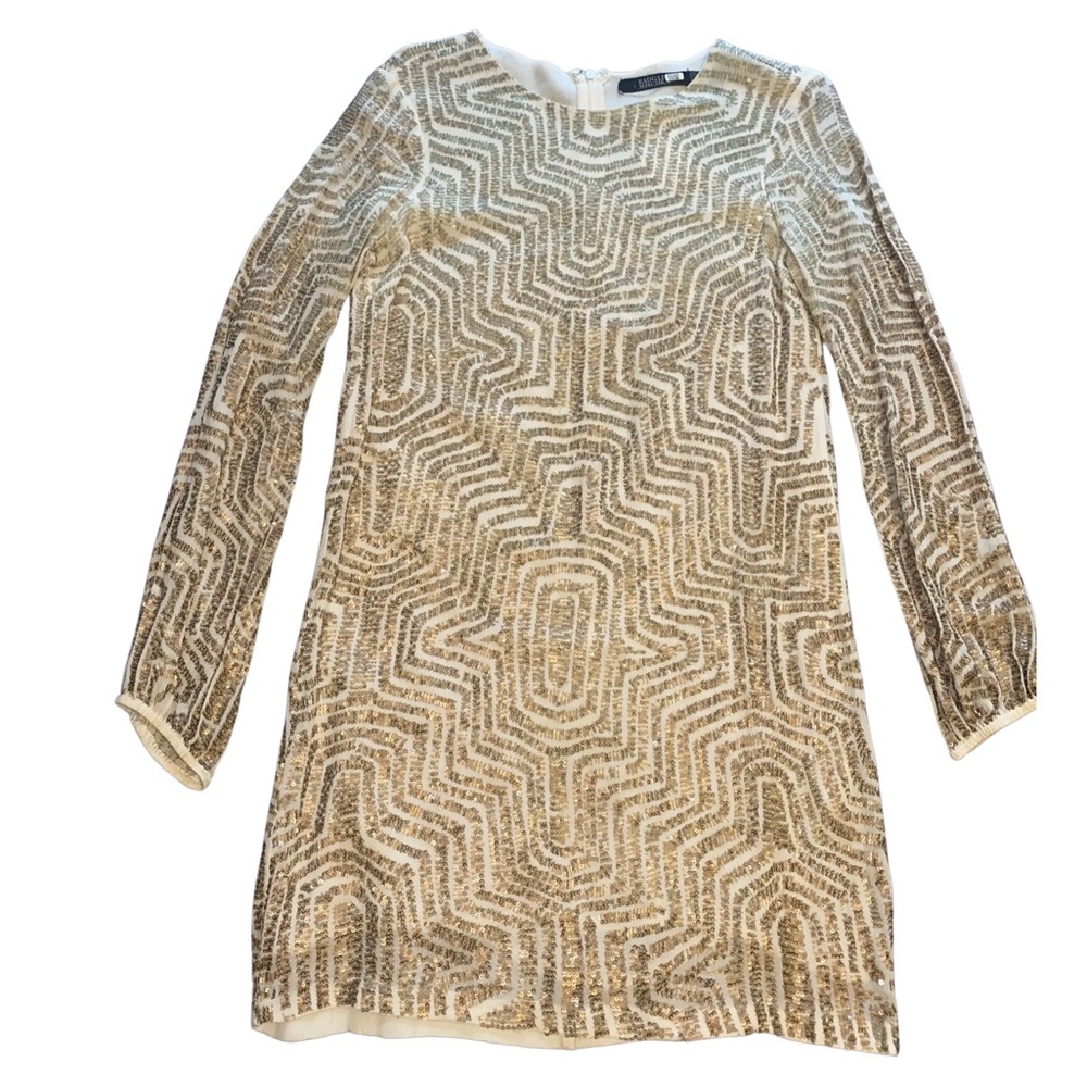 Gold Badgley Mischka Dress
